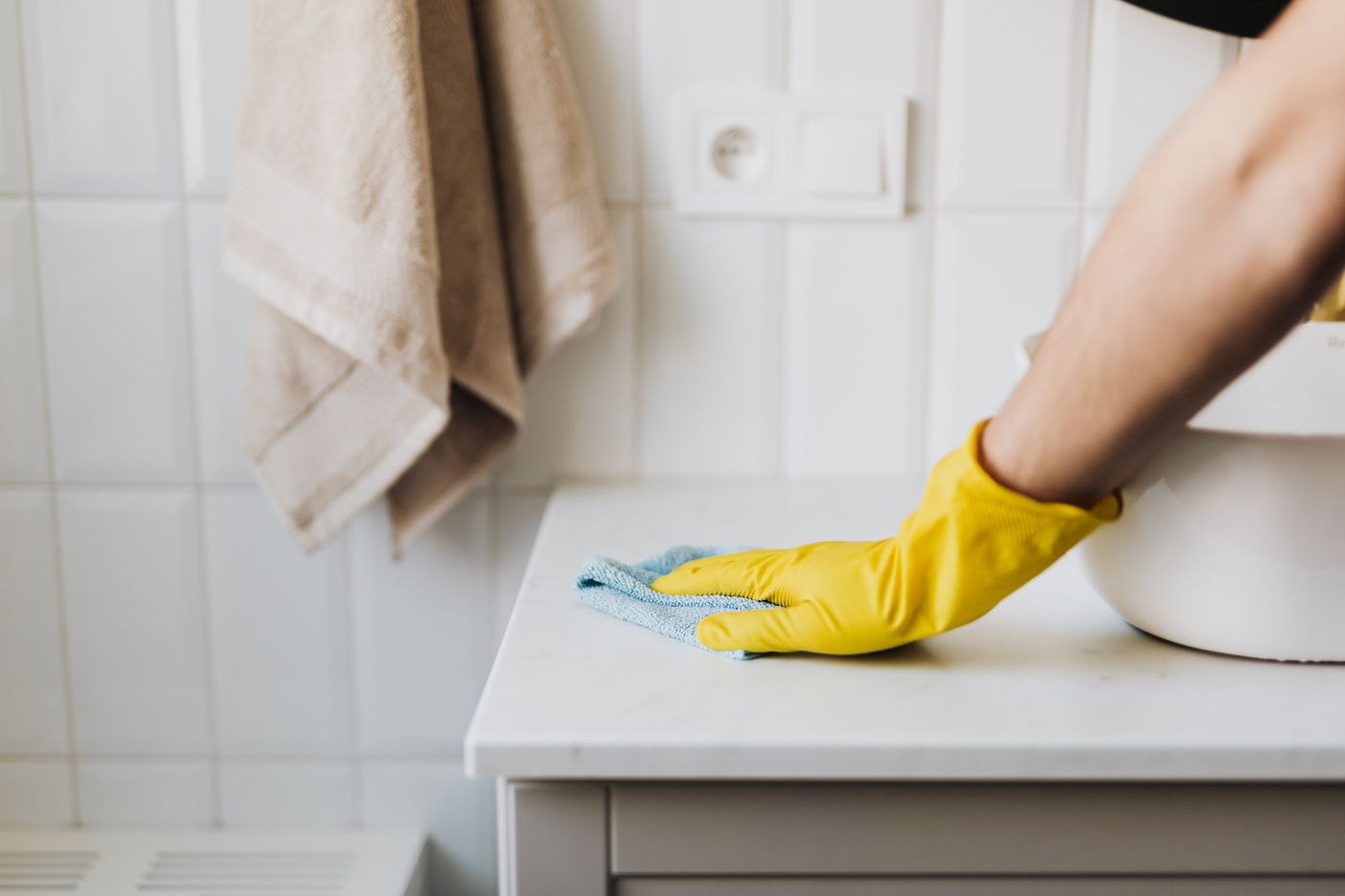 Bathroom cleaning every visit